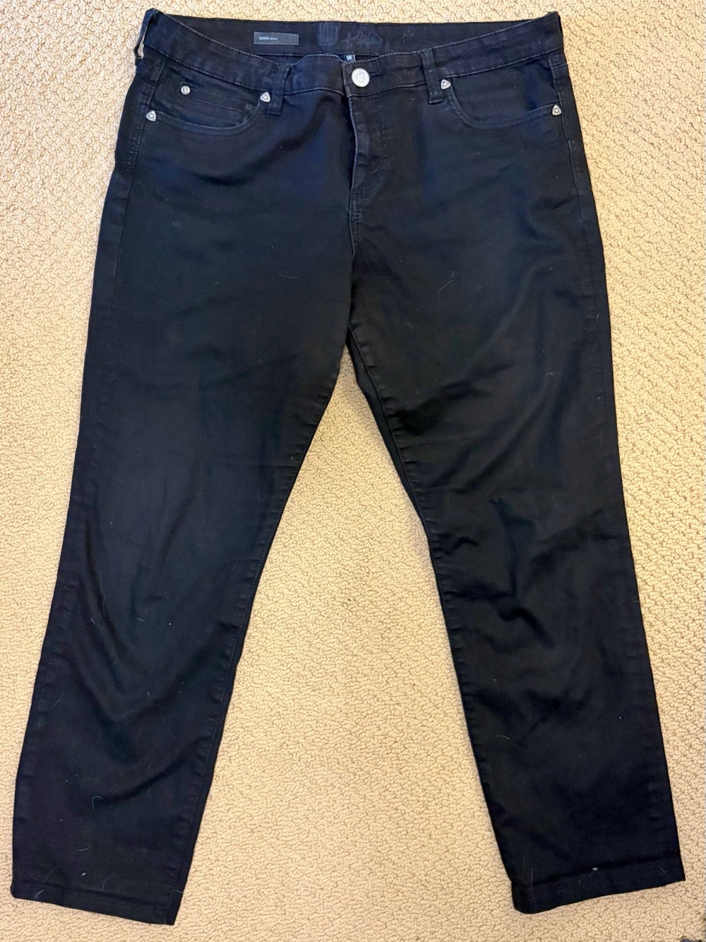 Kut from the Kloth Black Ankle Crop Jeans